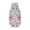 Santa and Presents Zipper Bottle Cooler - FRONT (flat)