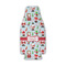 Santa and Presents Zipper Bottle Cooler - Set of 4 - FRONT