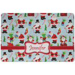 Santa and Presents Dog Food Mat w/ Name or Text