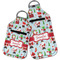 Santa and presents Sanitizer Holder Keychain - Parent Main