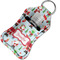 Santa and presents Sanitizer Holder Keychain - Small in Case