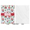 Santas w/ Presents Baby Blanket (Single Side - Printed Front, White Back)
