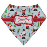 Santa and Presents Bandana Bib (Personalized)