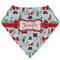 Santas w/ Presents Bandana Folded Flat