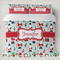 Santas w/ Presents Bedding Set- King Lifestyle - Duvet