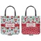 Santas w/ Presents Canvas Tote - Front and Back