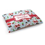 Santa and Presents Dog Bed - Medium w/ Name or Text