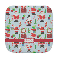 Santa and Presents Face Towel w/ Name or Text