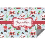 Santa and Presents Indoor / Outdoor Rug (Personalized)