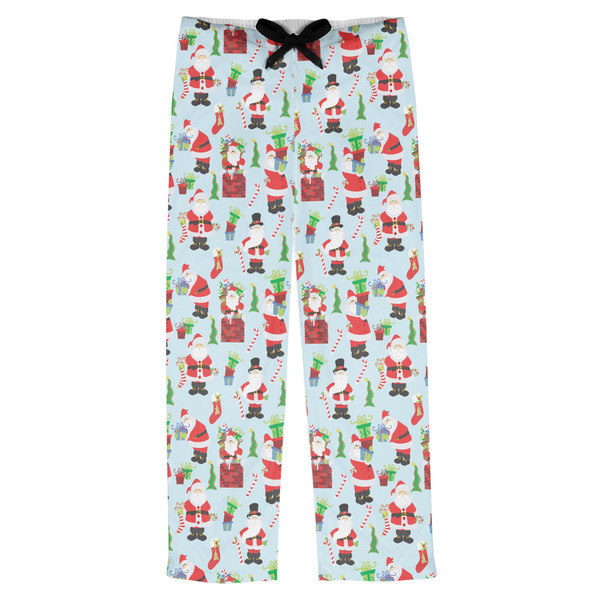 Custom Santa and Presents Mens Pajama Pants - XL