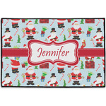 Santa and Presents Door Mat - 36"x24" w/ Name or Text