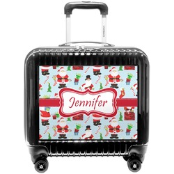 Santa and Presents Pilot / Flight Suitcase w/ Name or Text