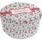 Santas w/ Presents Round Pouf Ottoman (Top)