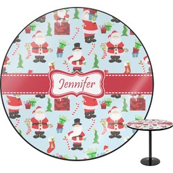 Santa and Presents Round Table - 30" (Personalized)
