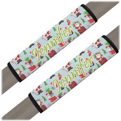 Santa and Presents Seat Belt Covers (Set of 2) (Personalized)