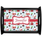 Santa and Presents Wooden Tray (Personalized)