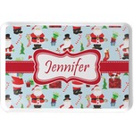 Santa and Presents Serving Tray w/ Name or Text