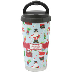 Santa and Presents Stainless Steel Coffee Tumbler (Personalized)