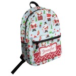 Santa and Presents Student Backpack (Personalized)