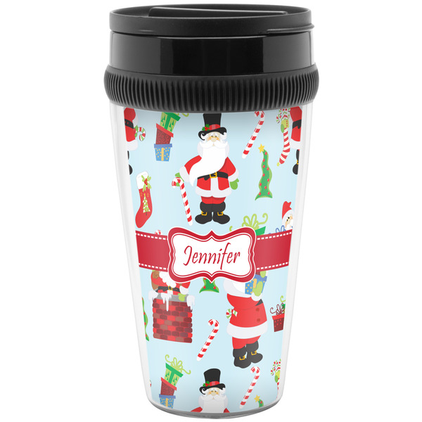 Custom Santa and Presents Acrylic Travel Mug without Handle (Personalized)