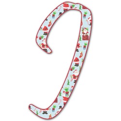 Santa and Presents Letter Decal - Medium (Personalized)