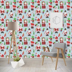 Santa and Presents Wallpaper & Surface Covering (Peel & Stick - Repositionable)