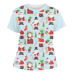 Santa and Presents Women's Crew T-Shirt - X Large
