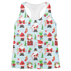 Santa and Presents Womens Racerback Tank Top - Large