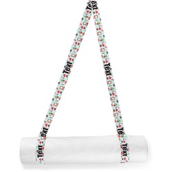 Santa and Presents Yoga Mat Strap (Personalized)