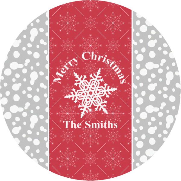 Custom Snowflakes Multipurpose Round Labels - 1" (Personalized)