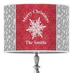 Snowflakes 16" Drum Lamp Shade - Poly-film (Personalized)