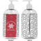 Snowflakes 16 oz Plastic Liquid Dispenser- Approval- White