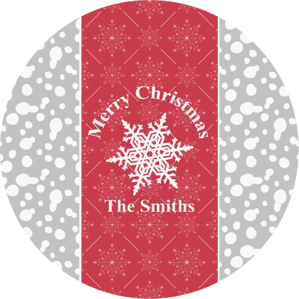 Custom Snowflakes Multipurpose Round Labels - 2" (Personalized)