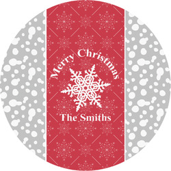 Snowflakes Multipurpose Round Labels - 3" (Personalized)