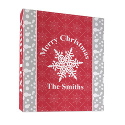 Snowflakes 3 Ring Binder - Full Wrap - 1" (Personalized)
