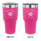 Snowflakes 30 oz Stainless Steel Ringneck Tumblers - Pink - Double Sided - APPROVAL