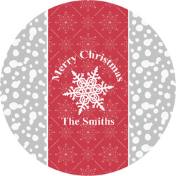 Snowflakes Multipurpose Round Labels - 4" (Personalized)