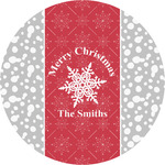 Snowflakes Multipurpose Round Labels - 5" (Personalized)