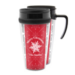 Snowflakes Acrylic Travel Mug (Personalized)