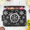 Snowflakes Aluminum Baking Pan - Black Lid - LIFESTYLE