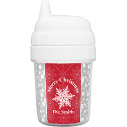 Snowflakes Baby Sippy Cup (Personalized)