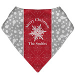 Snowflakes Bandana Bib (Personalized)