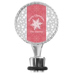 Snowflakes Wine Bottle Stopper (Personalized)