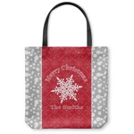 Snowflakes Canvas Tote Bag - Small - 13"x13" (Personalized)