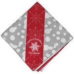 Snowflakes Cloth Dinner Napkin - Single w/ Name or Text