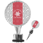 Snowflakes Wine Bottle Stopper (Personalized)