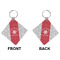 Snowflakes Diamond Keychain (Front + Back)