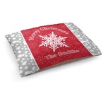 Snowflakes Dog Bed - Medium w/ Name or Text