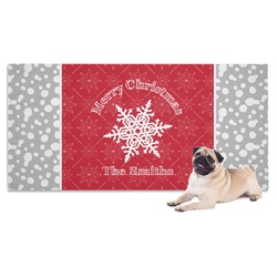 Snowflakes Dog Towel (Personalized)