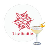 Snowflakes Printed Drink Topper (Personalized)